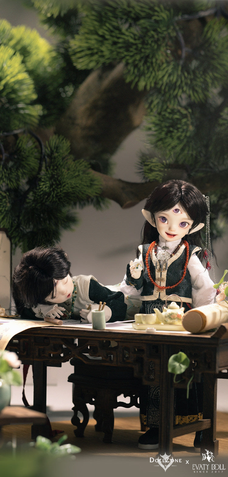 EvatyDoll x DollZone 1/6 BJD nude doll full set KuLuLu & KuLaLa仅代购