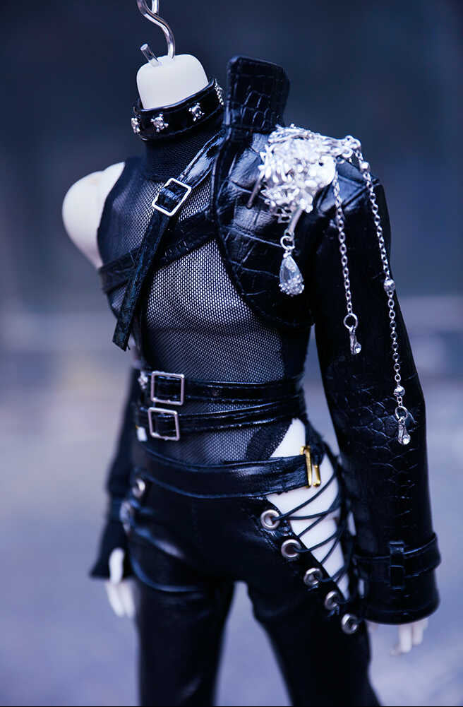 Q&C 1/4 70cm 75cm Leather set BJD outfits