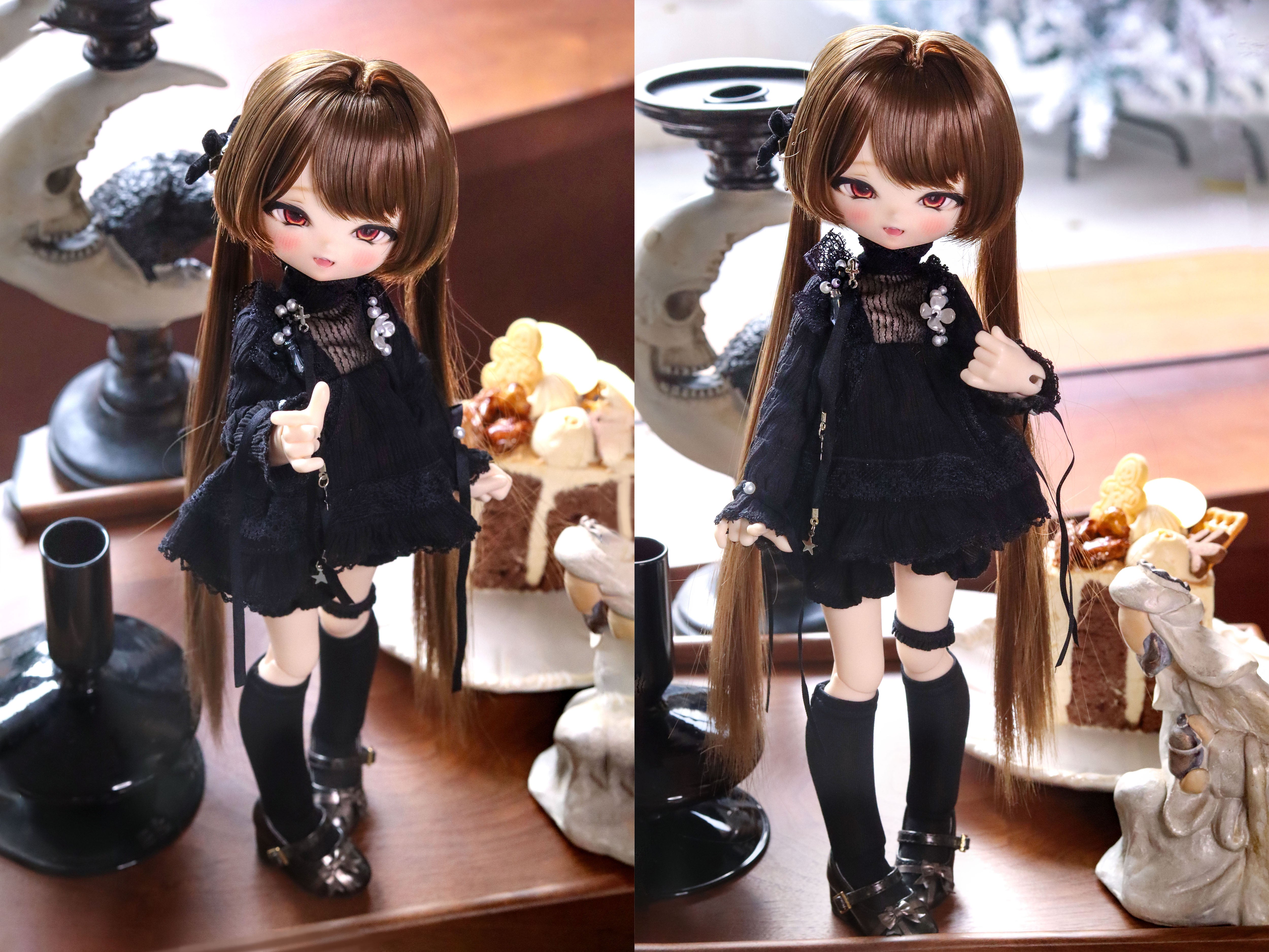 MiMi 1/4 BJD Head Chestnut & Croissant