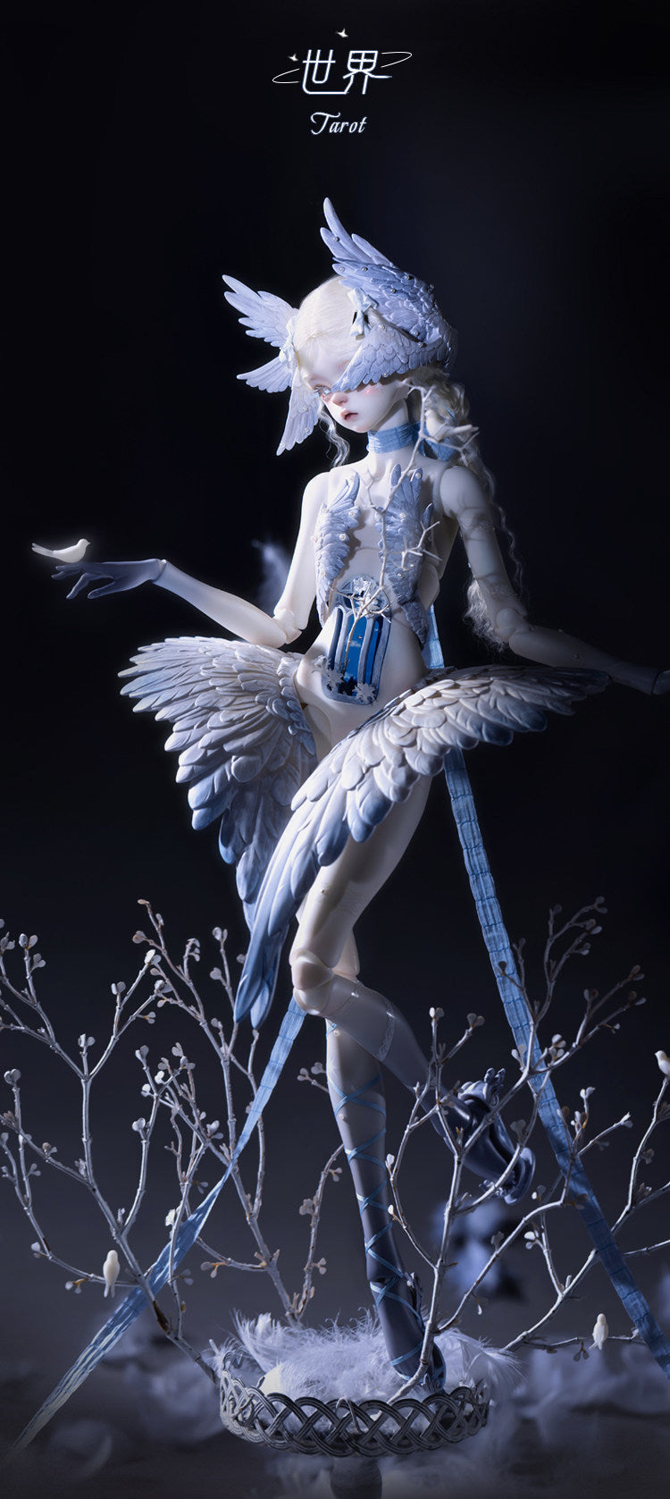 DollZone 1/4 BJD nude doll full set Tarot