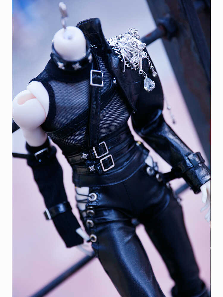 Q&C 1/4 70cm 75cm Leather set BJD outfits