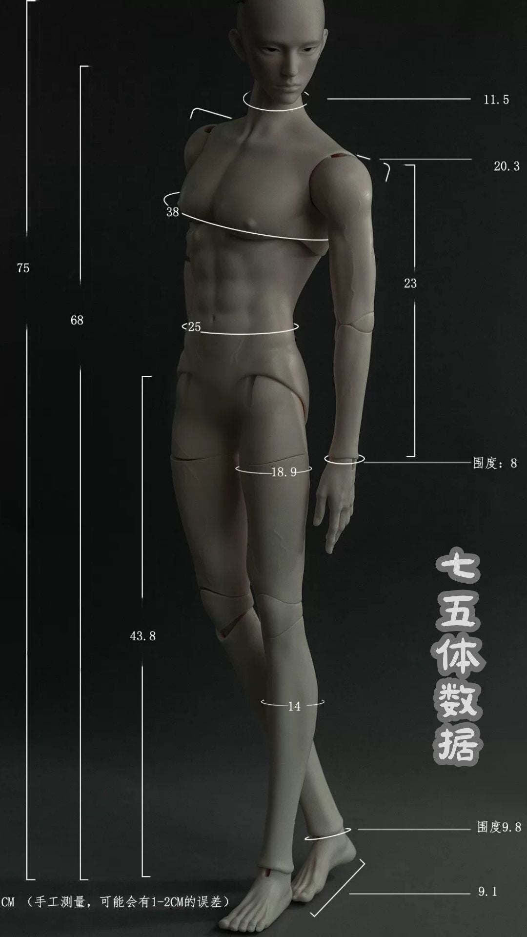 Fatemoons 75cm BJD head LiBanJie Demon Ver.