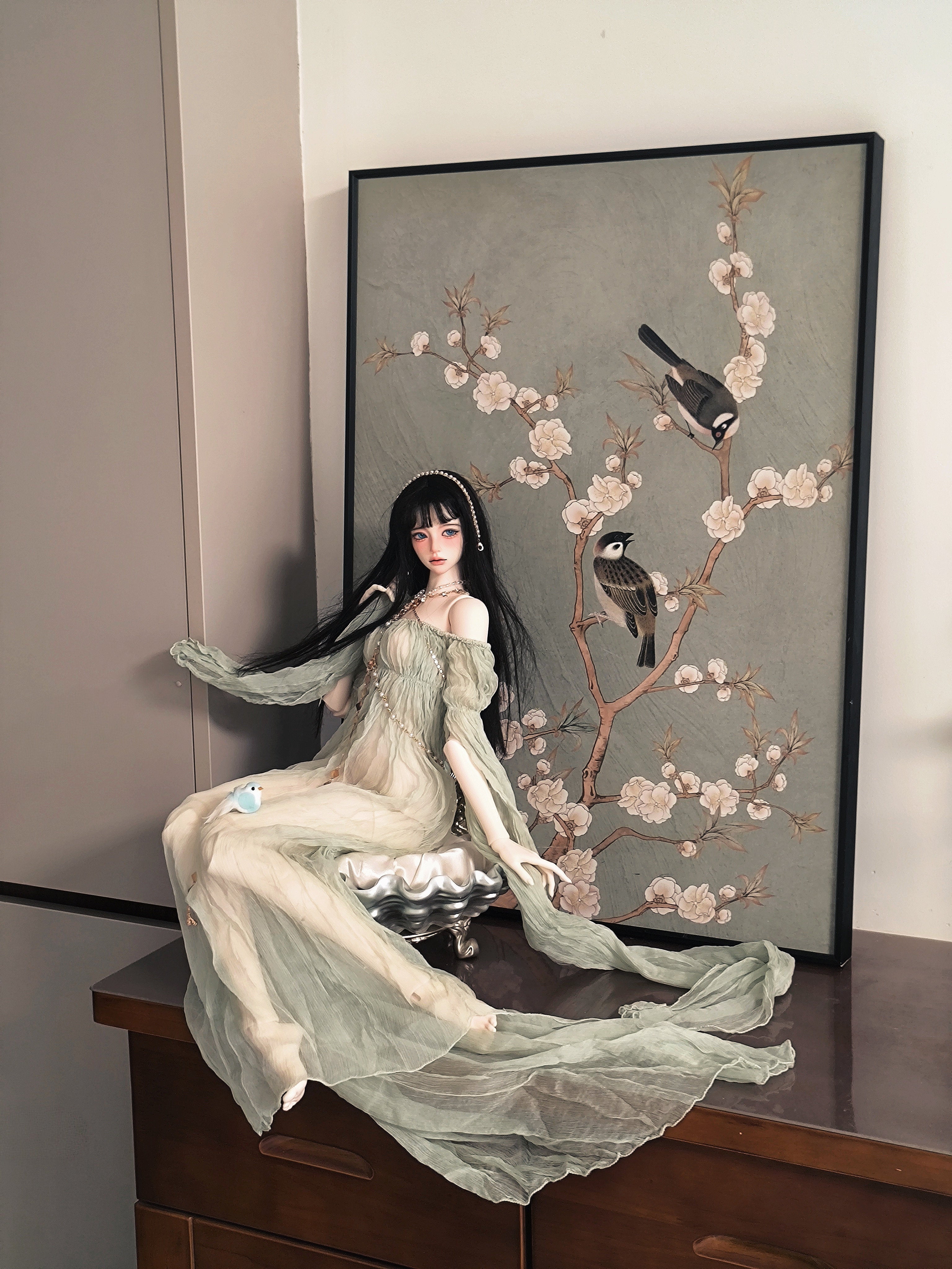 AphasiaLand 1/6 1/4 1/3 Venus Shell BJD Stand Resin Decorative Stand