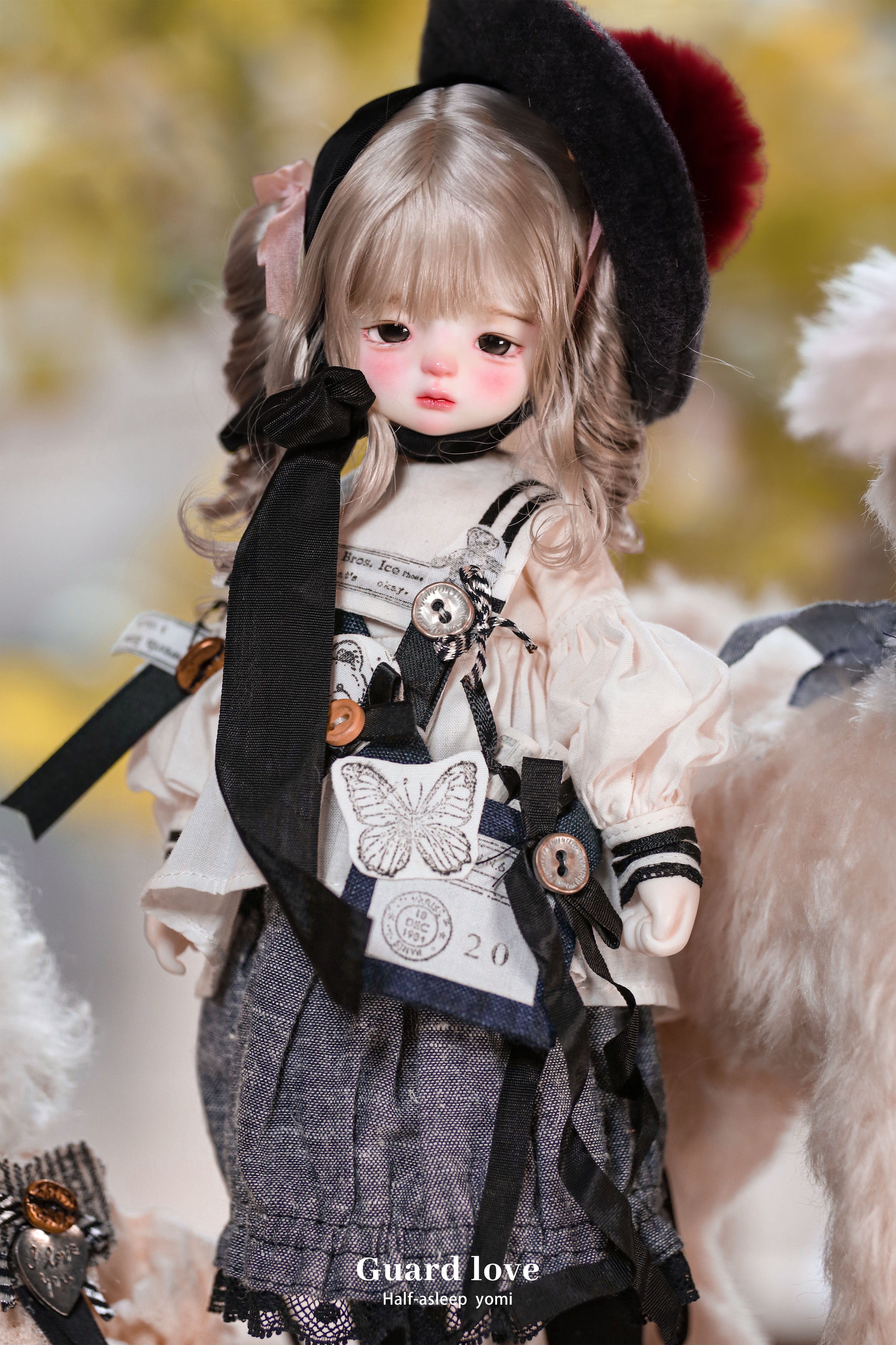 Guard-Love 1/6 BJD nude doll half sleeping Yomi