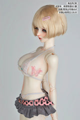 Minimalism 1/3 Lily-print camisole set BJD clothing