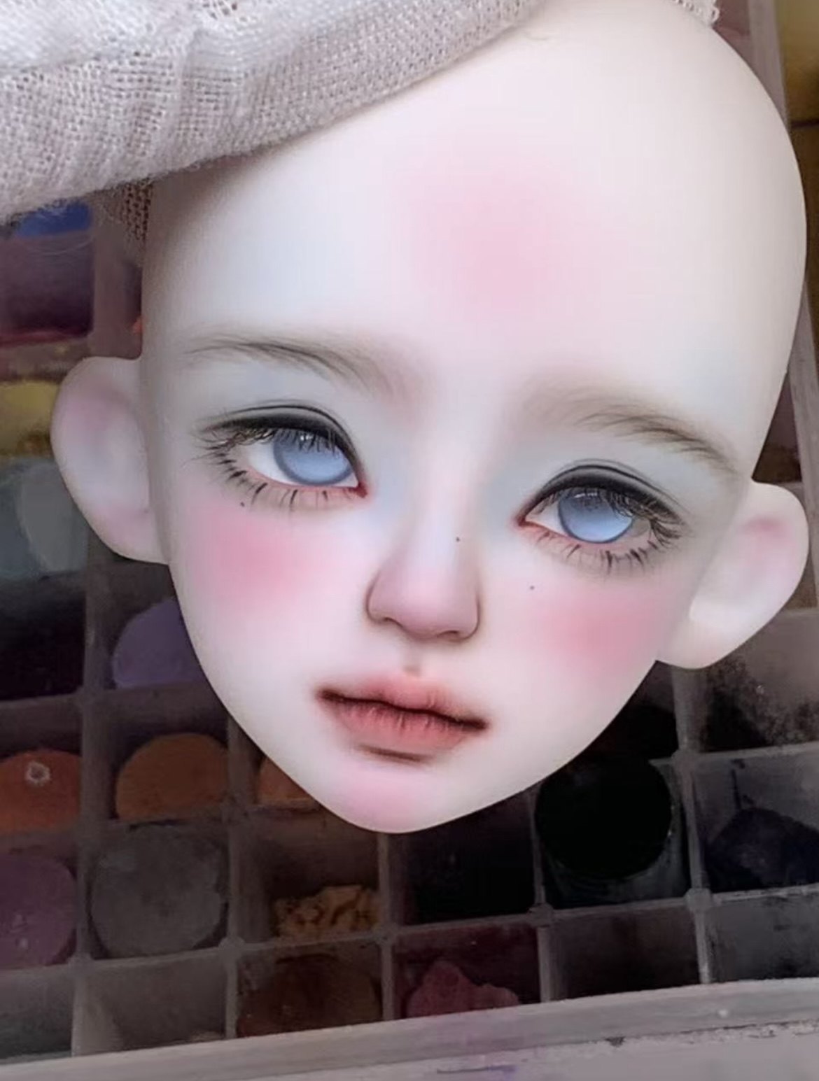 GuangYin 1/4 BJD head Nuri & Nox