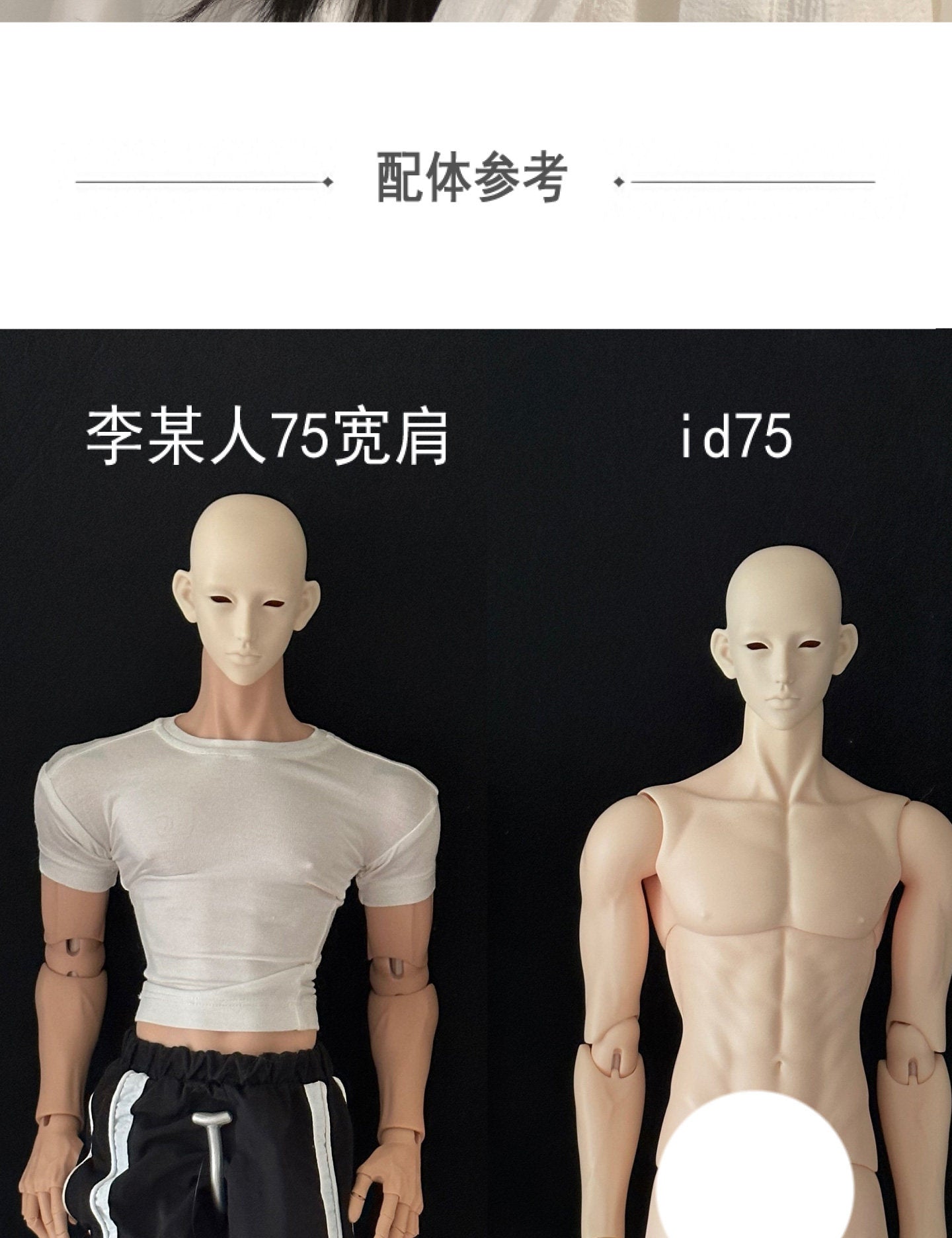 XiehuerDoll 75cm BJD head Luu
