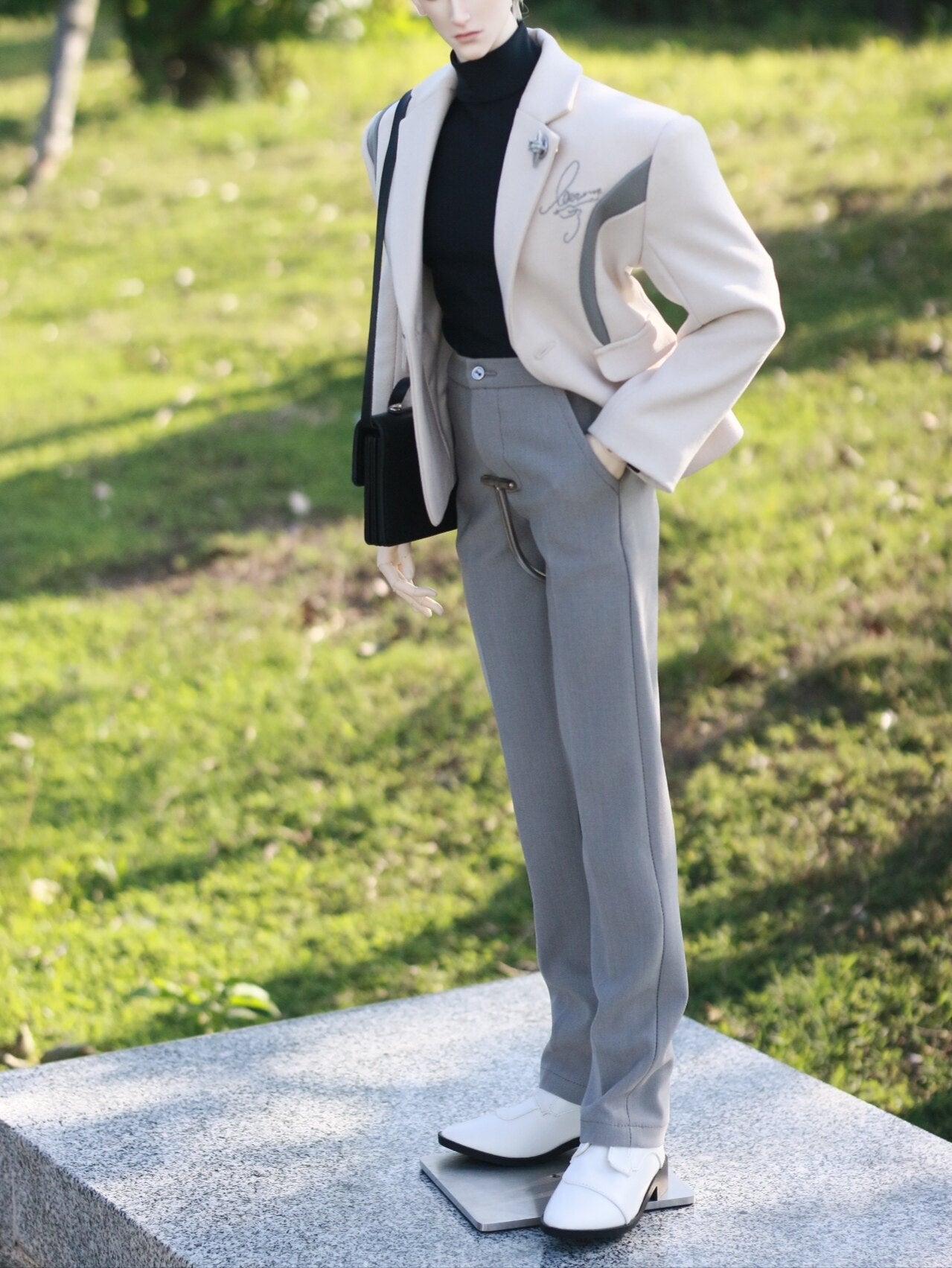 Xavier cos Silver Light Carving 75cm 77cm BJD outfits