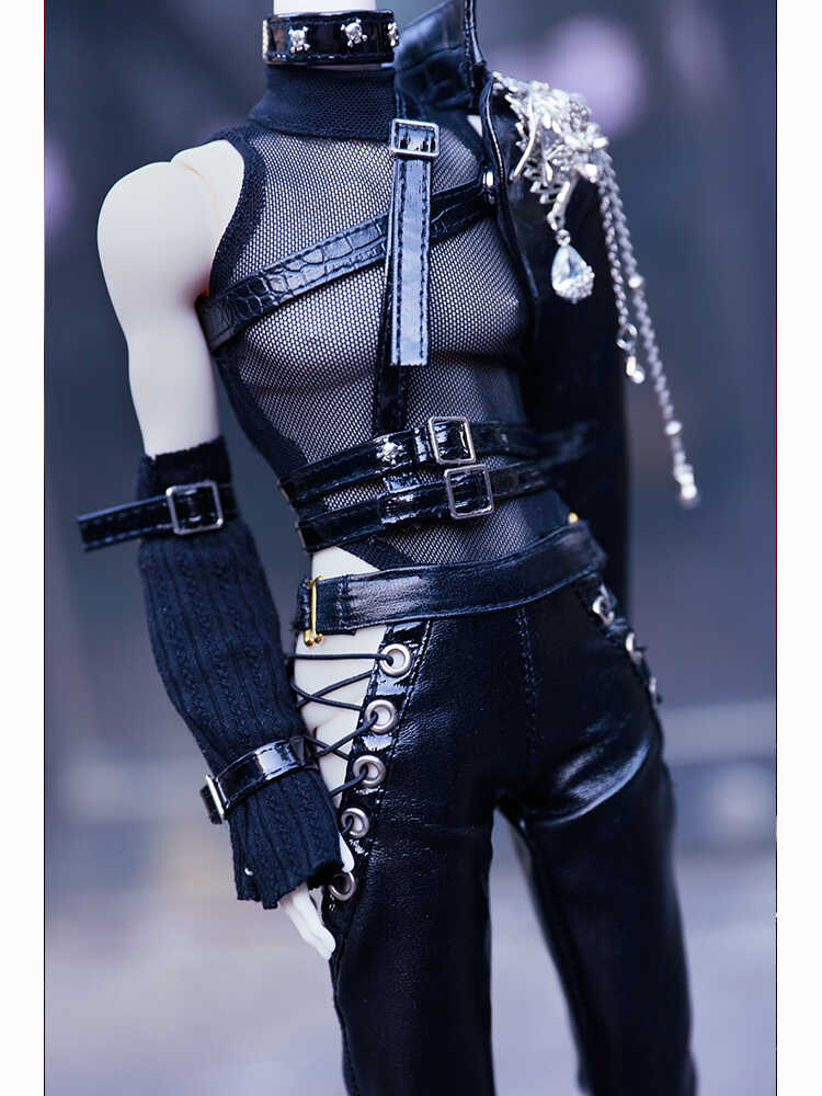 Q&C 1/4 70cm 75cm Leather set BJD outfits