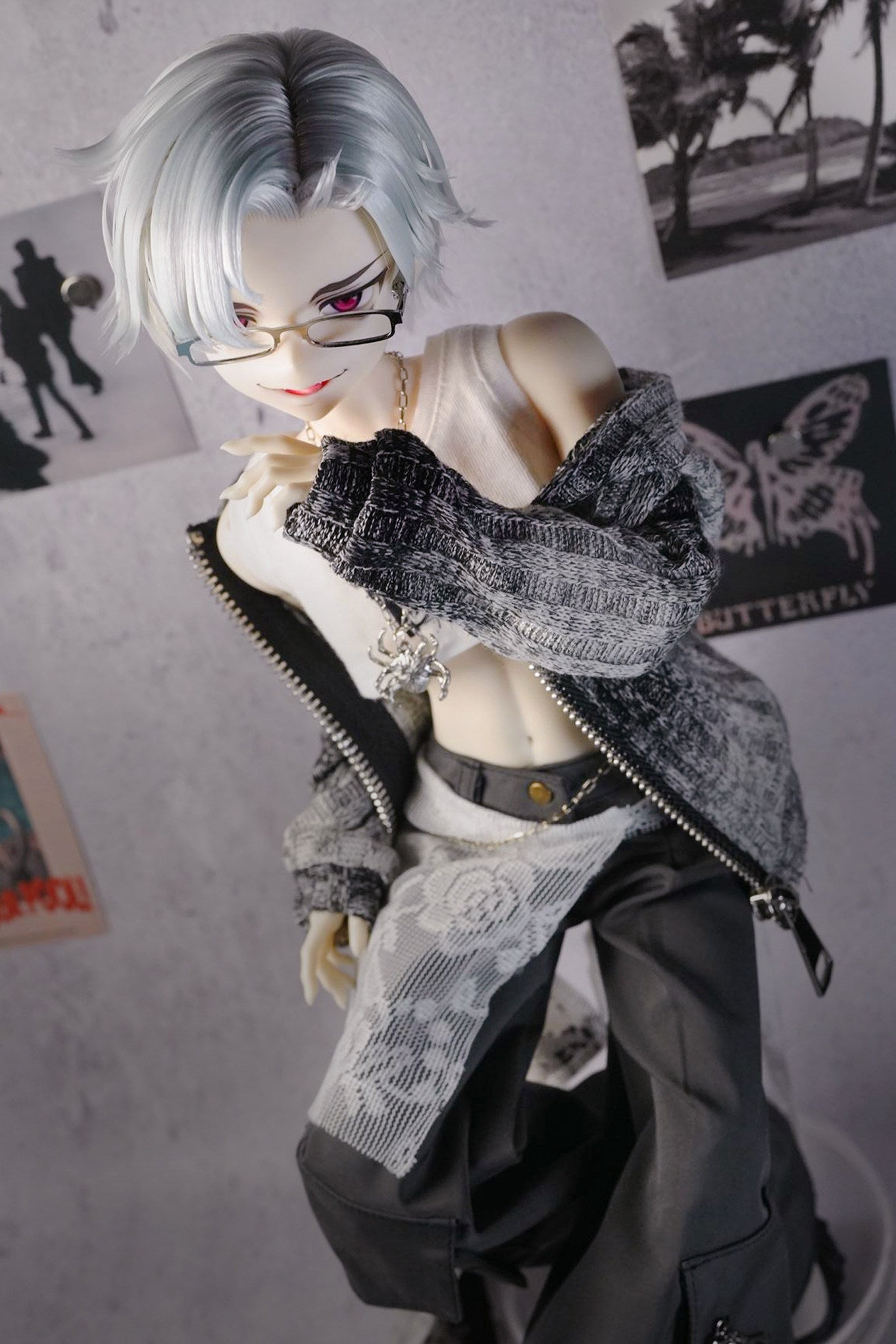 YZdoll 1/4 bjd head nude doll YanSi