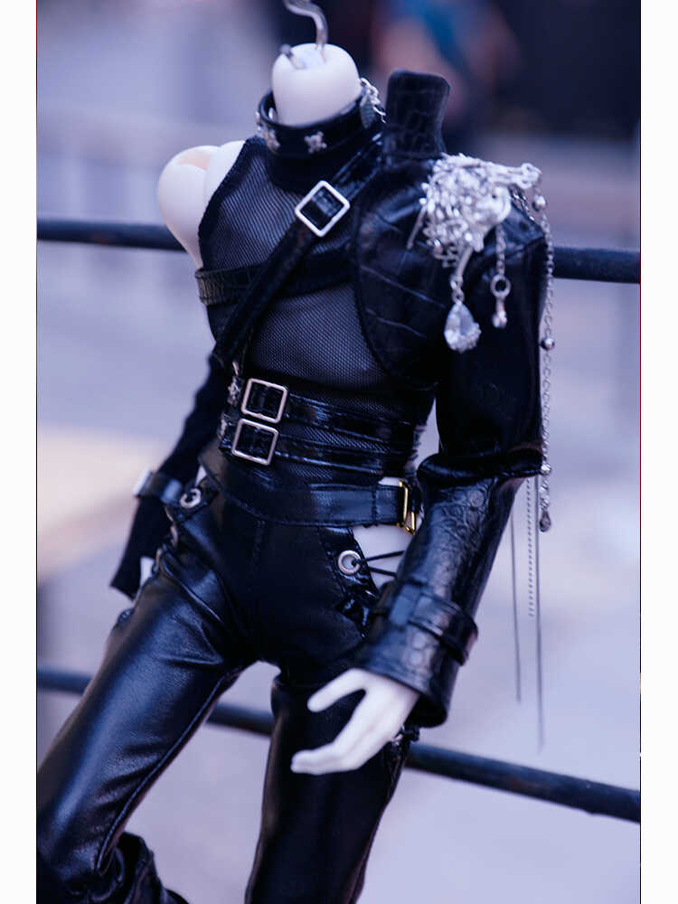 Q&C 1/4 70cm 75cm Leather set BJD outfits