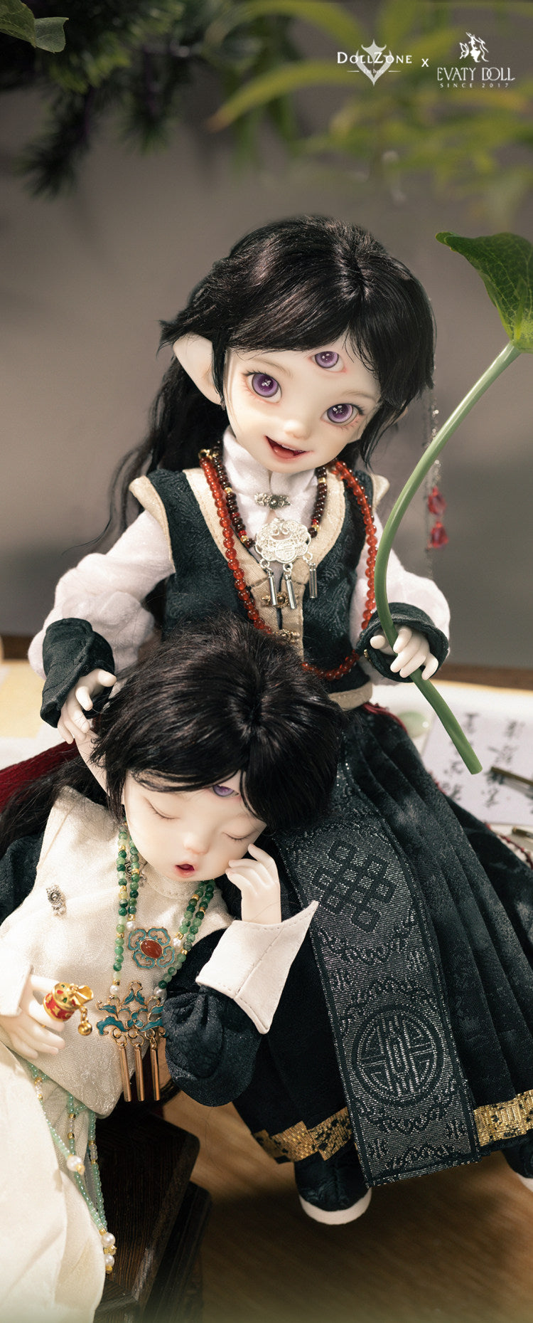 EvatyDoll x DollZone 1/6 BJD nude doll full set KuLuLu & KuLaLa仅代购