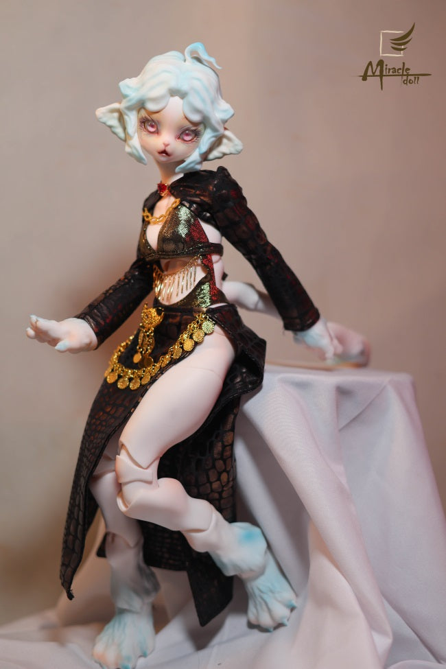 MiracleDoll 1/4 Leopard Woman BJD head Ling