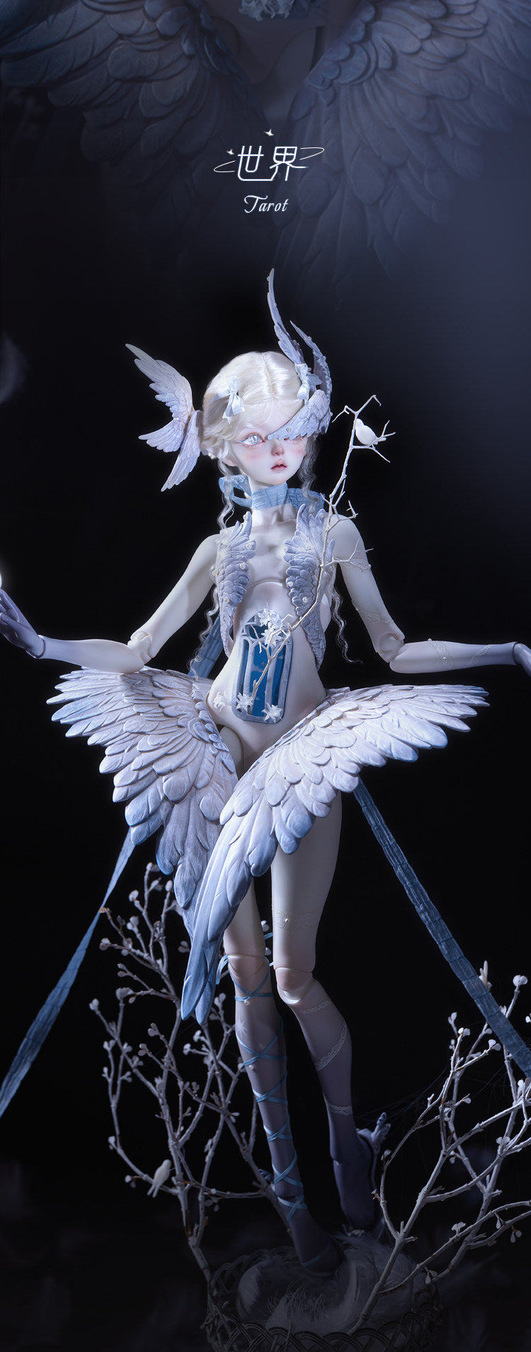 DollZone 1/4 BJD nude doll full set Tarot