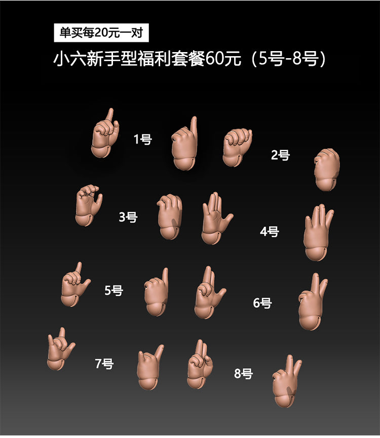 Box small 1/6 bjd resin body---Mini Hetao body