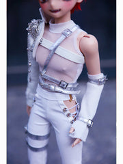 Q&C 1/4 70cm 75cm Leather set BJD outfits