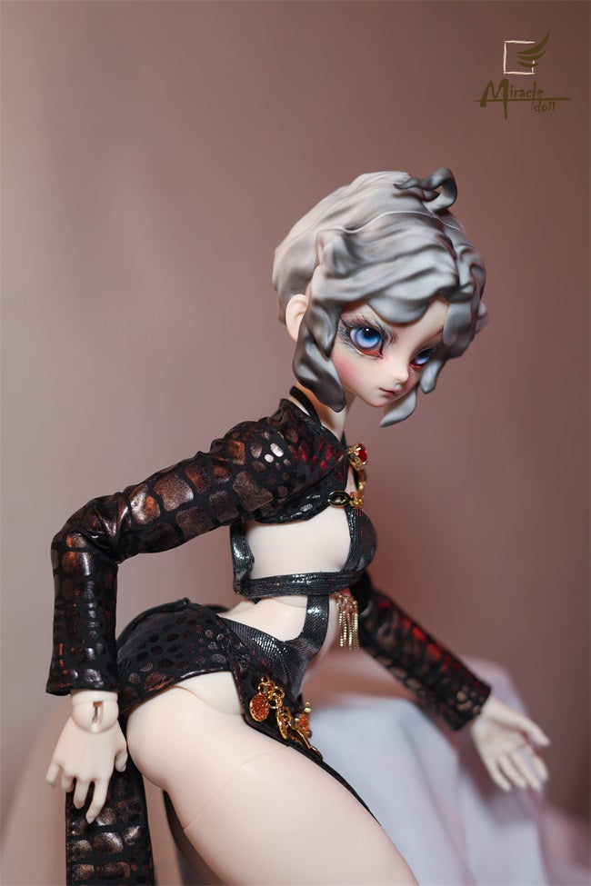 MiracleDoll 1/4 Leopard Woman BJD head Ling