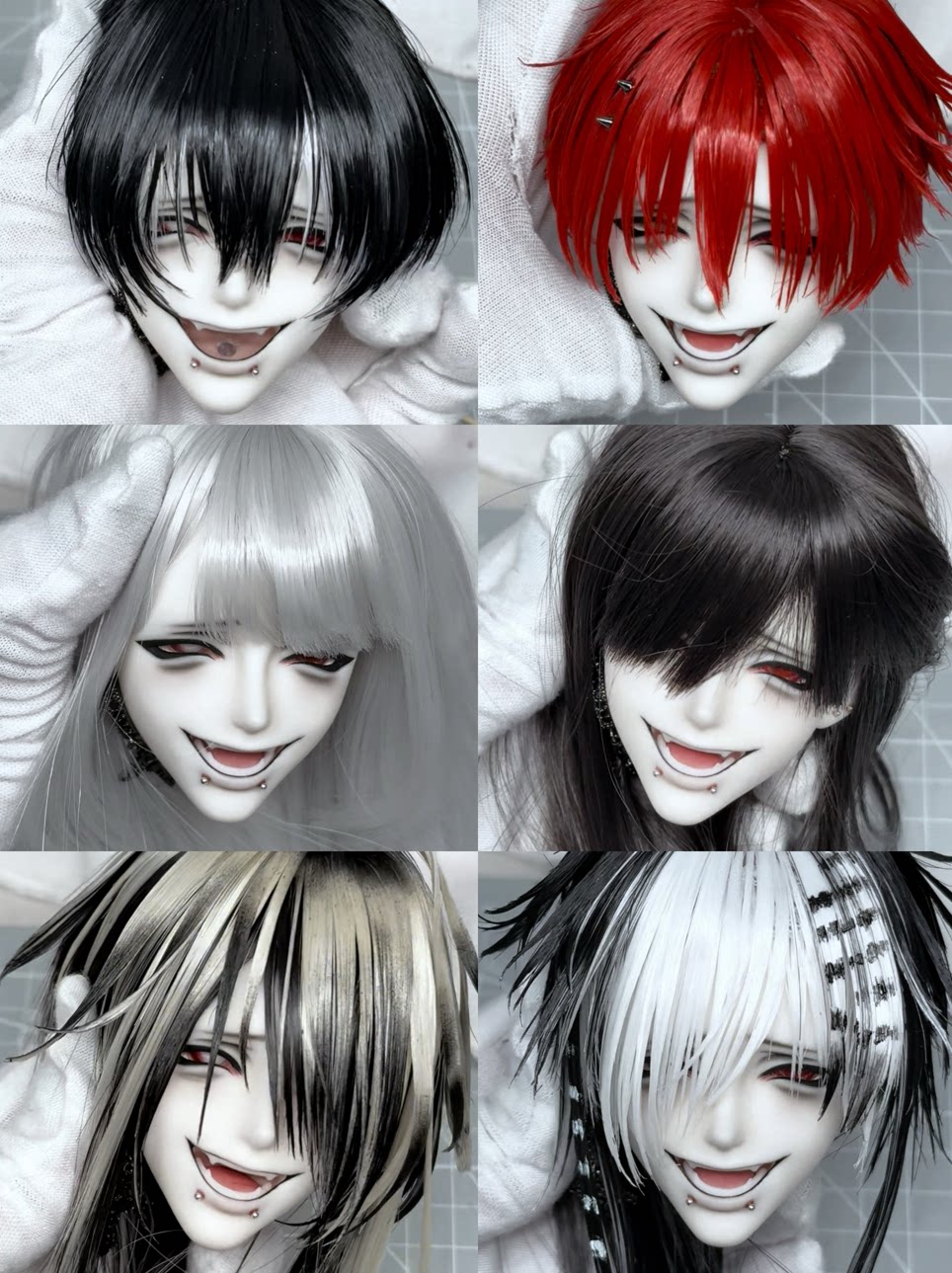 GYOYO X NAO 1/4 BJD head ZhenYe & SiWu nude doll