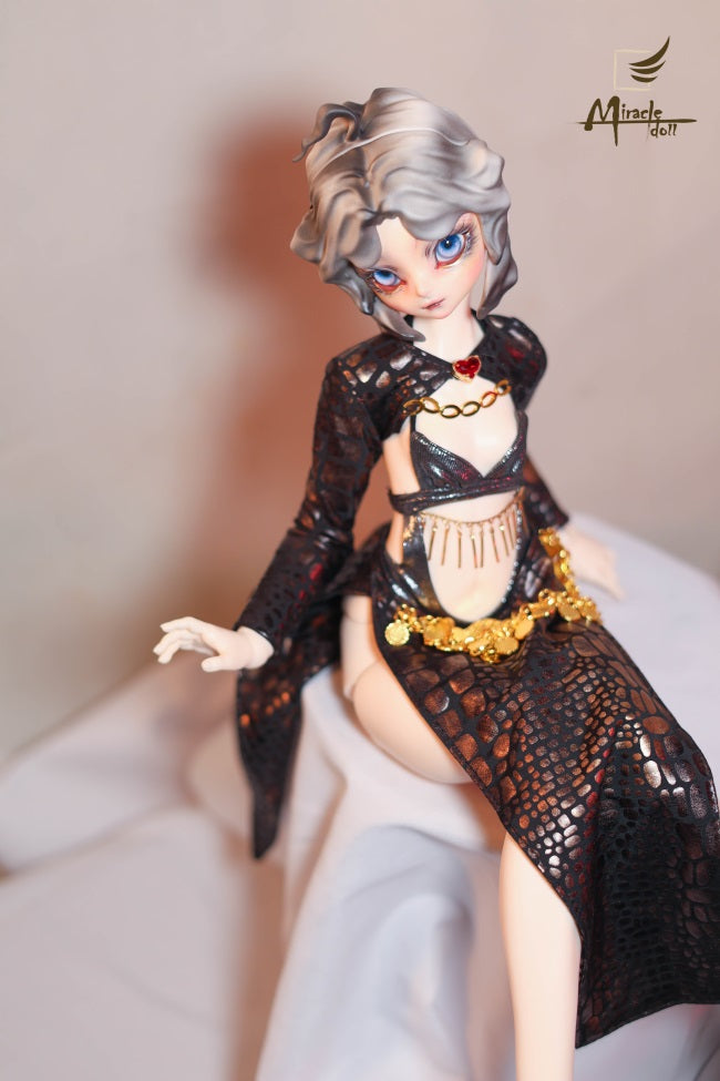 MiracleDoll 1/4 Leopard Woman BJD head Ling