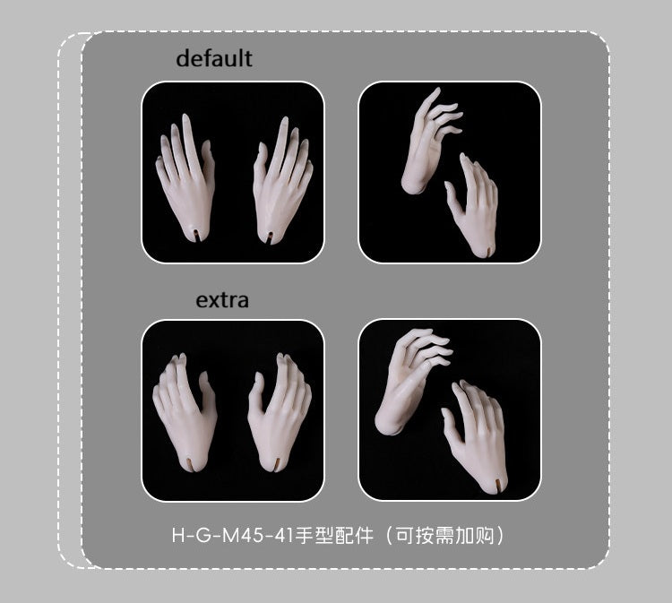 DollZone hands and feet for 44cm swift body