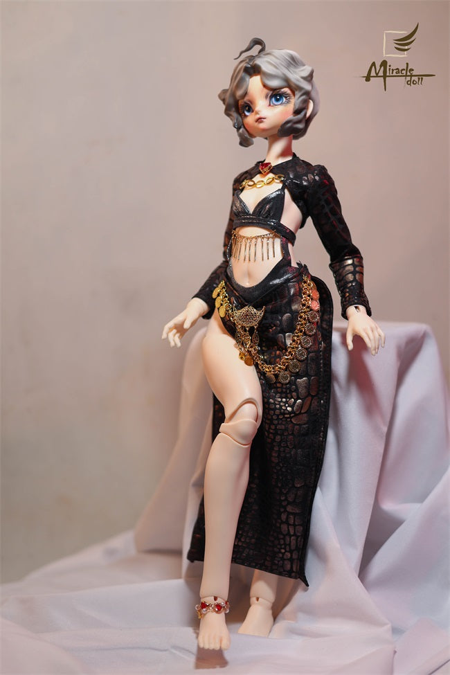 MiracleDoll 1/4 Leopard Woman BJD head Ling