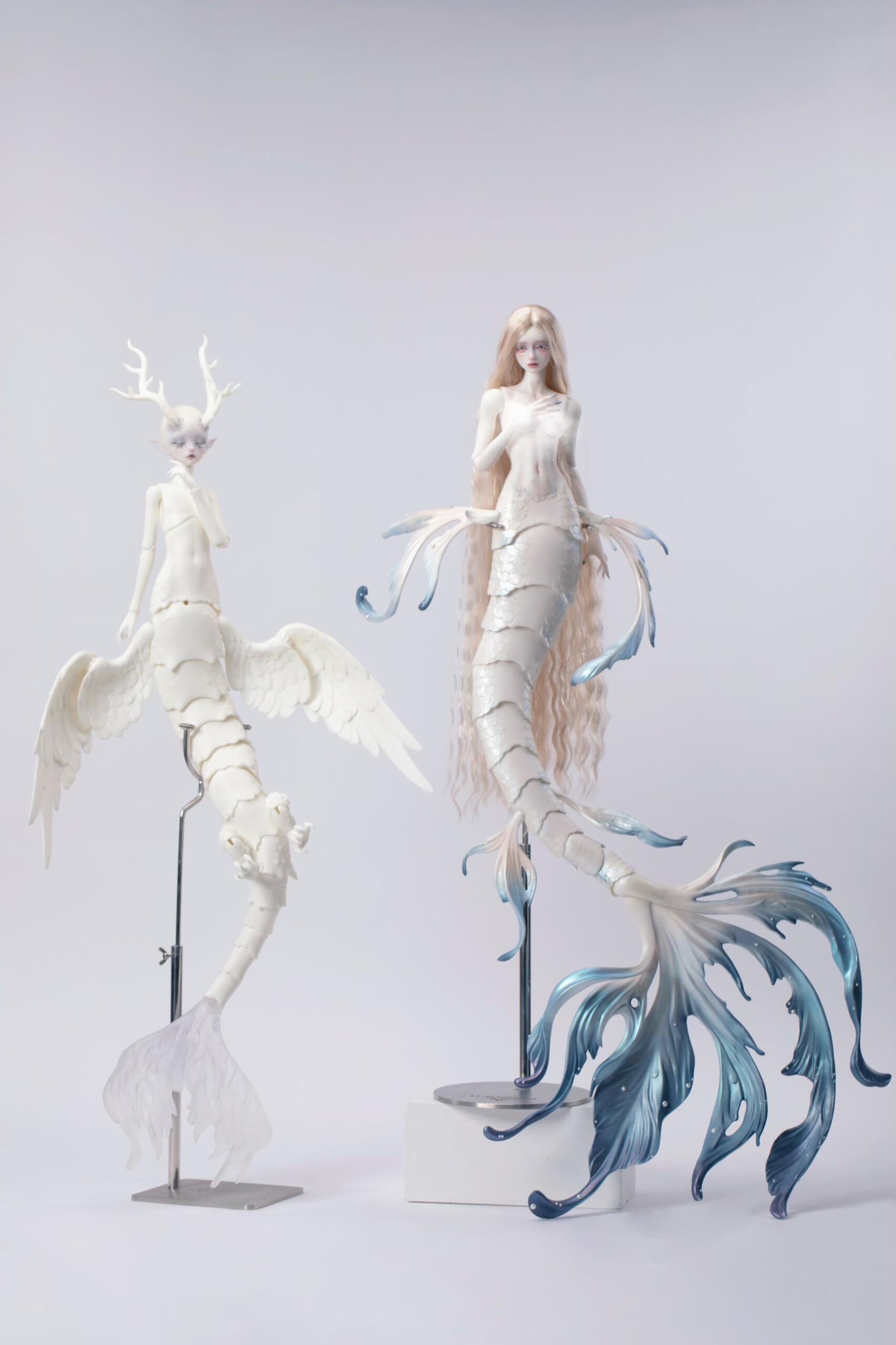 DollZone 1/4 BJD Mermaid Lunar Eclipse Dark Style full set