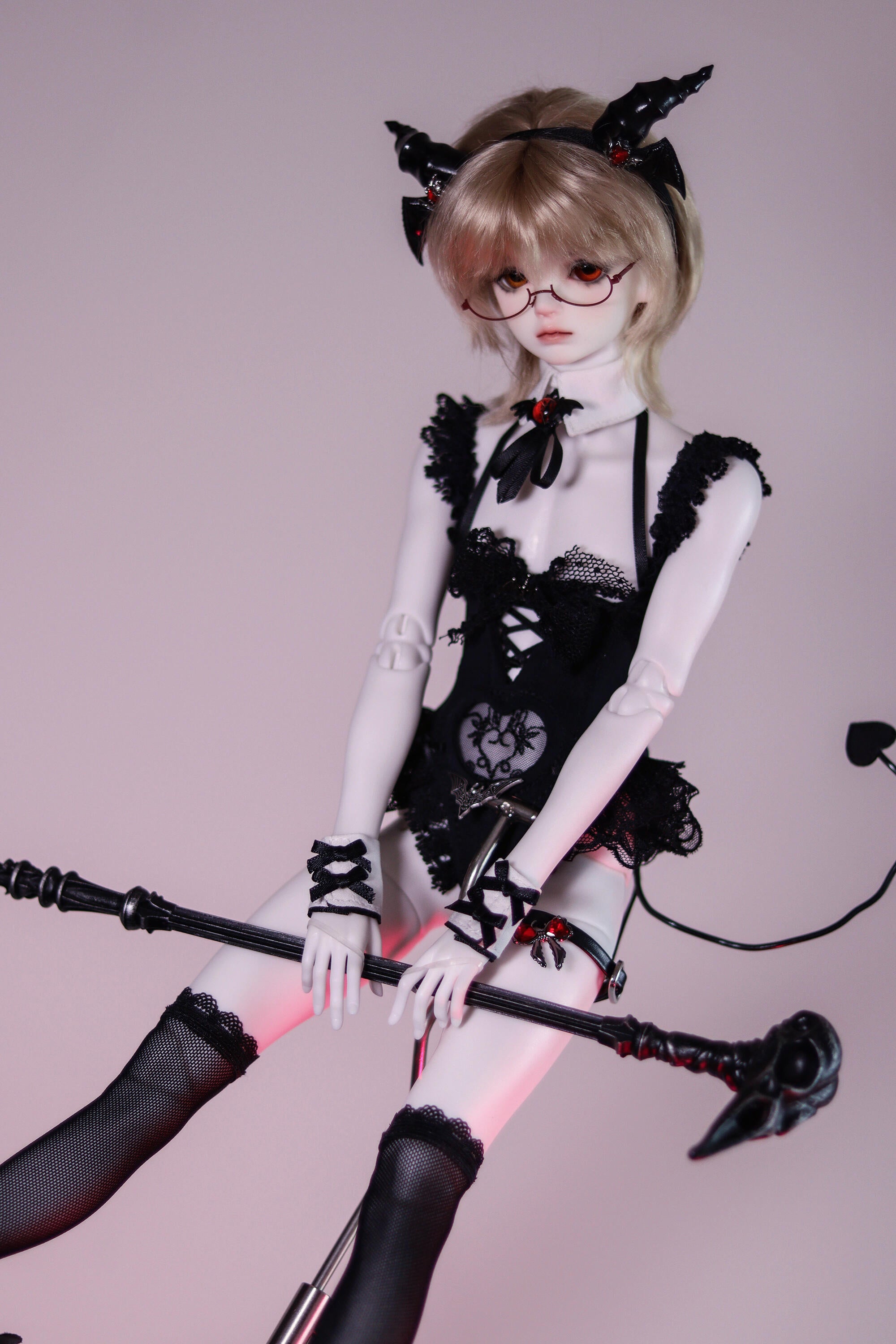 BIA 1/3 68-77cm BJD outfits Succubus Bodysuit Halloween