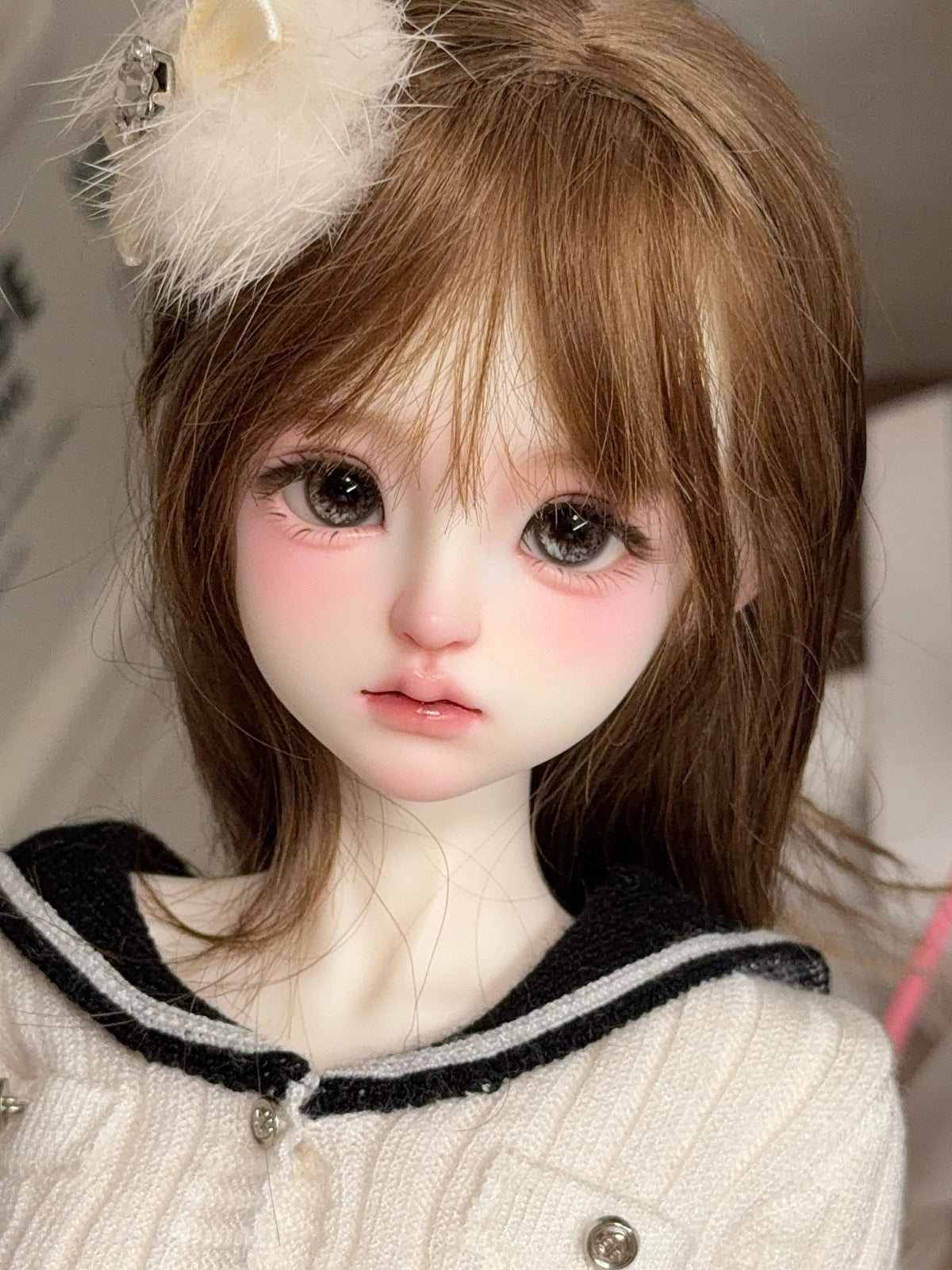 Mosquito Cat 1/4 BJD head BaiLu