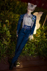 Xavier Cos 75-77cm dark blue wedding dress BJD outfits代购