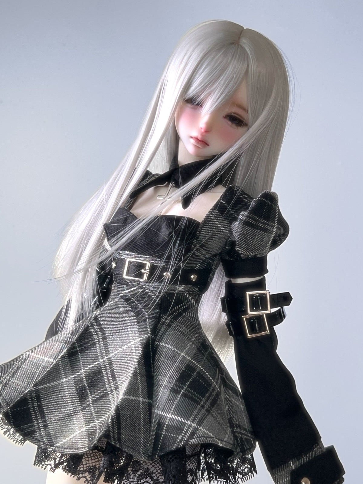 Arctic Rabbit 1/4 BJD Head ChloAI half sleeping