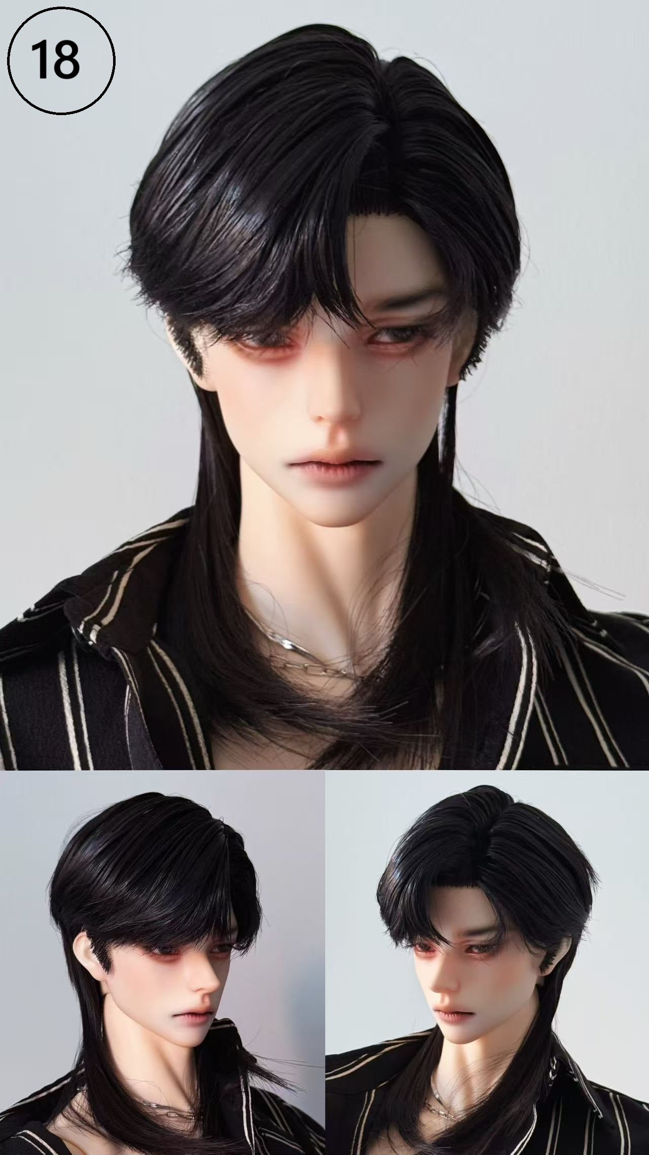 XingXi 70 & 75cm uncle BJD wig