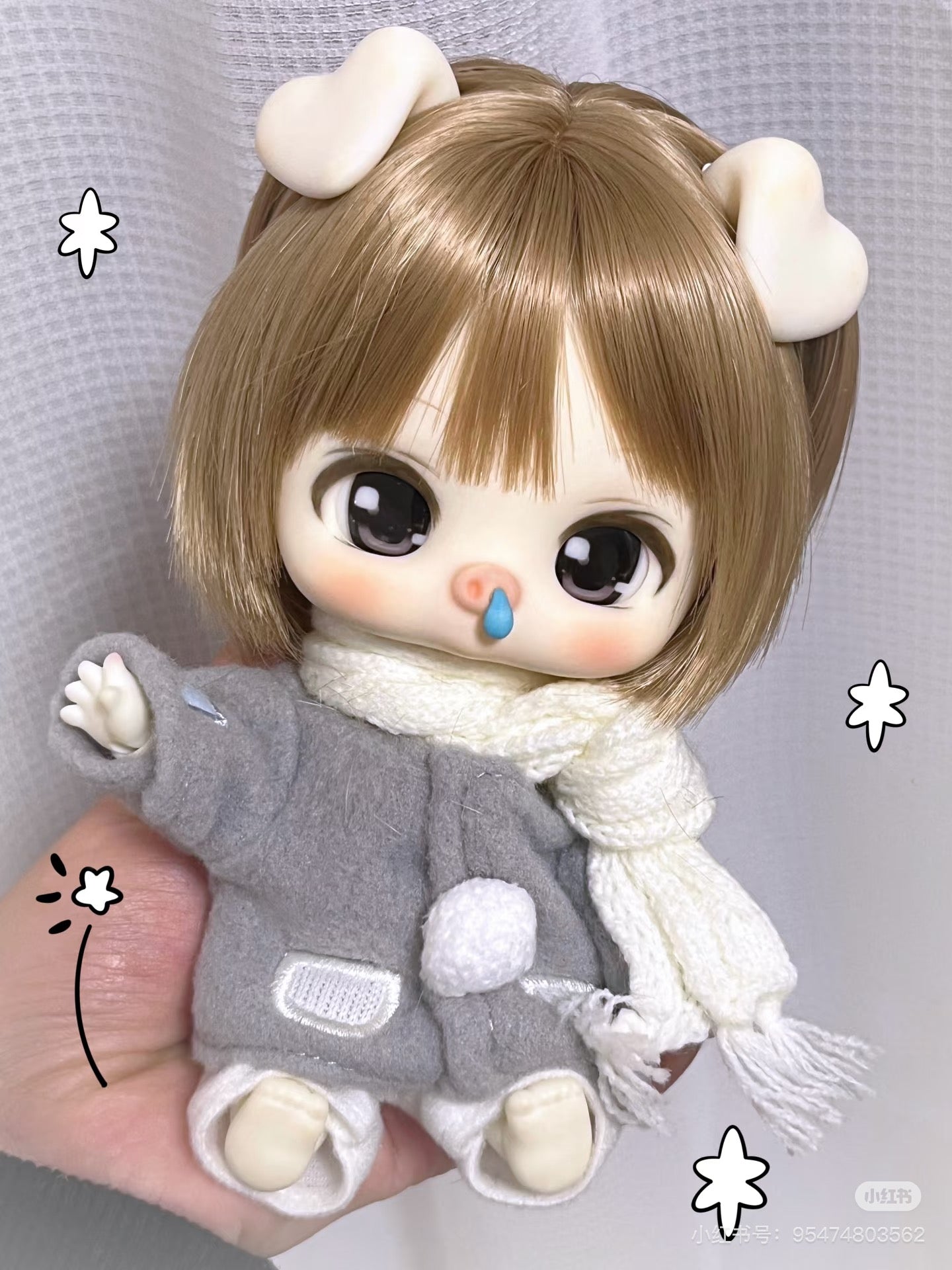 JemmyDoll 1/12 BJD big head full set HuluPig & HuluCat
