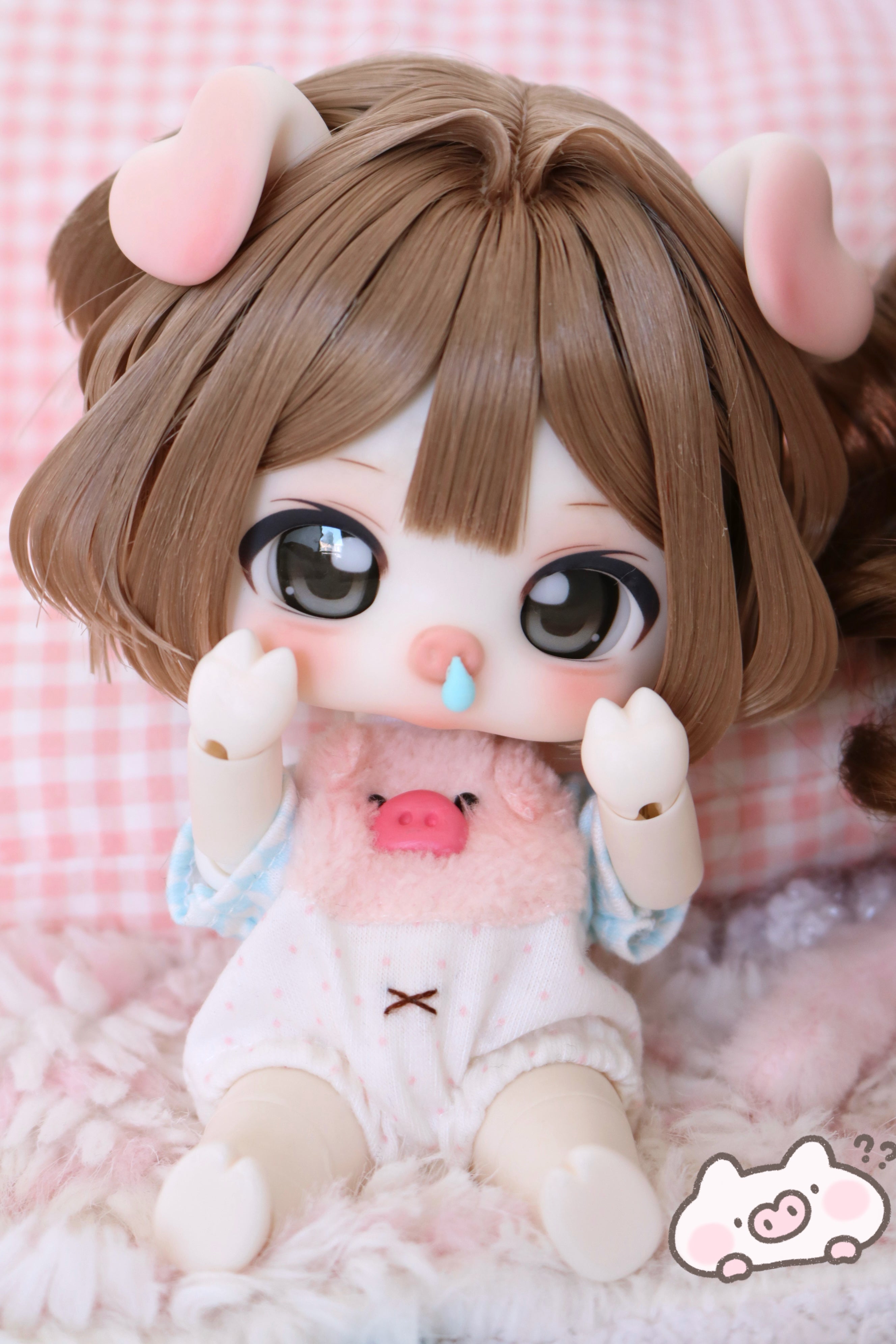 JemmyDoll 1/12 BJD big head full set HuluPig & HuluCat
