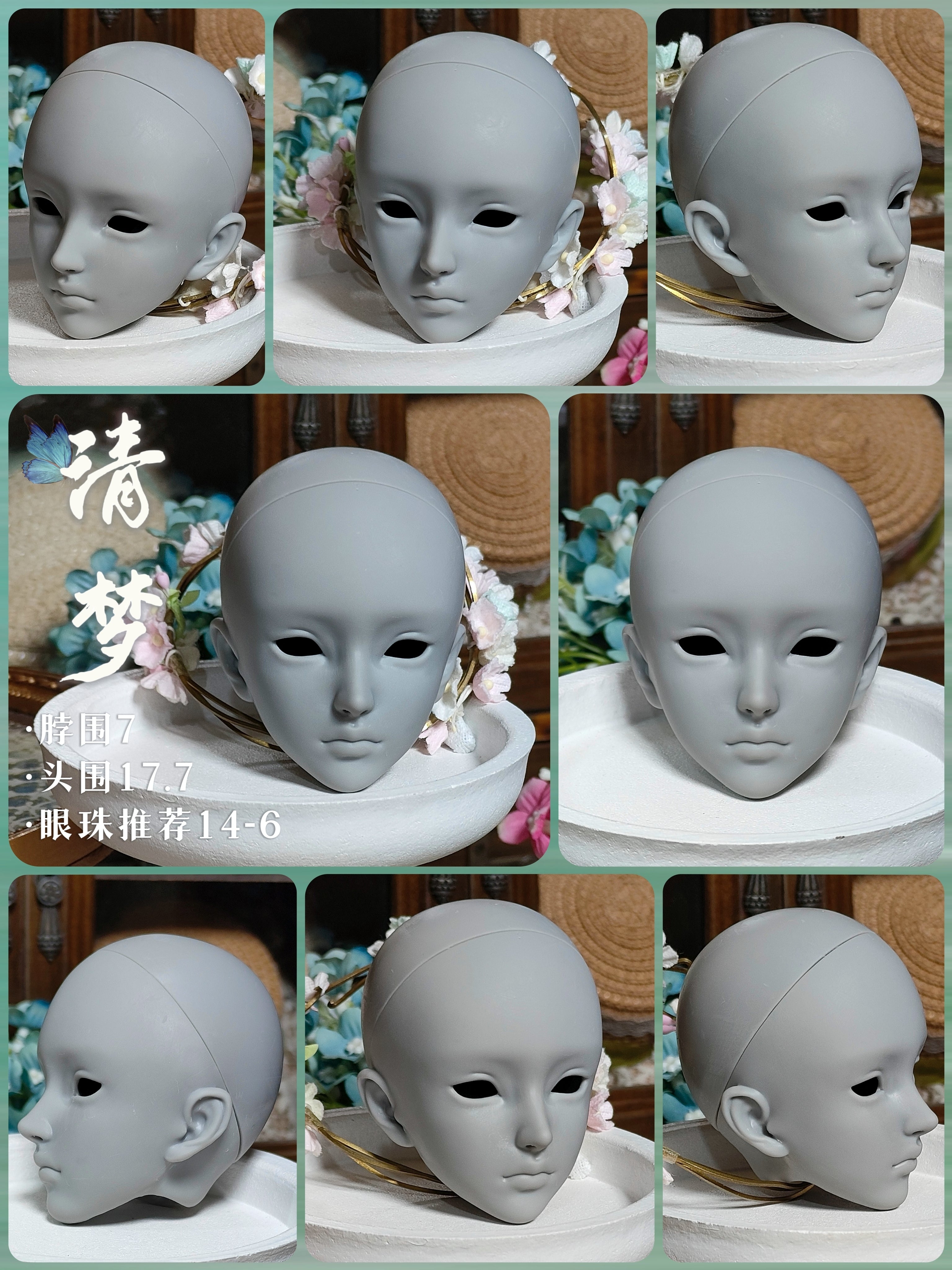WhooshDoll QingMeng 1/4 BJD Head