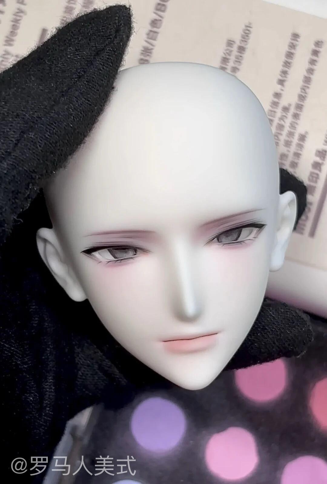 Ermutu 1/4 BJD head SpadesK