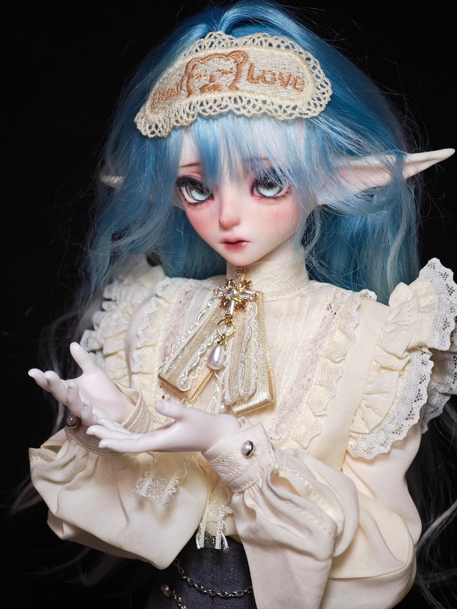 HAD 1/4 BJD head Elfu & Alfu