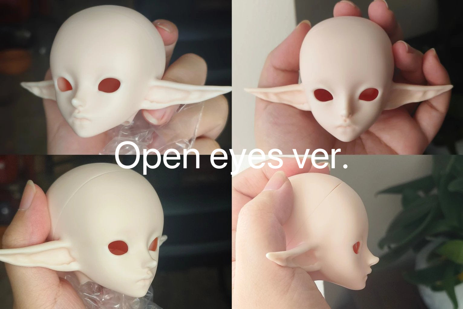 HAD 1/4 BJD head Elfu & Alfu