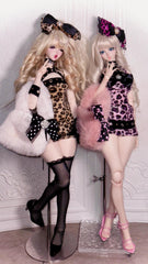 XI 1/4 1/3 AngelPhilia BJD outfits Leopard Print Dress Set
