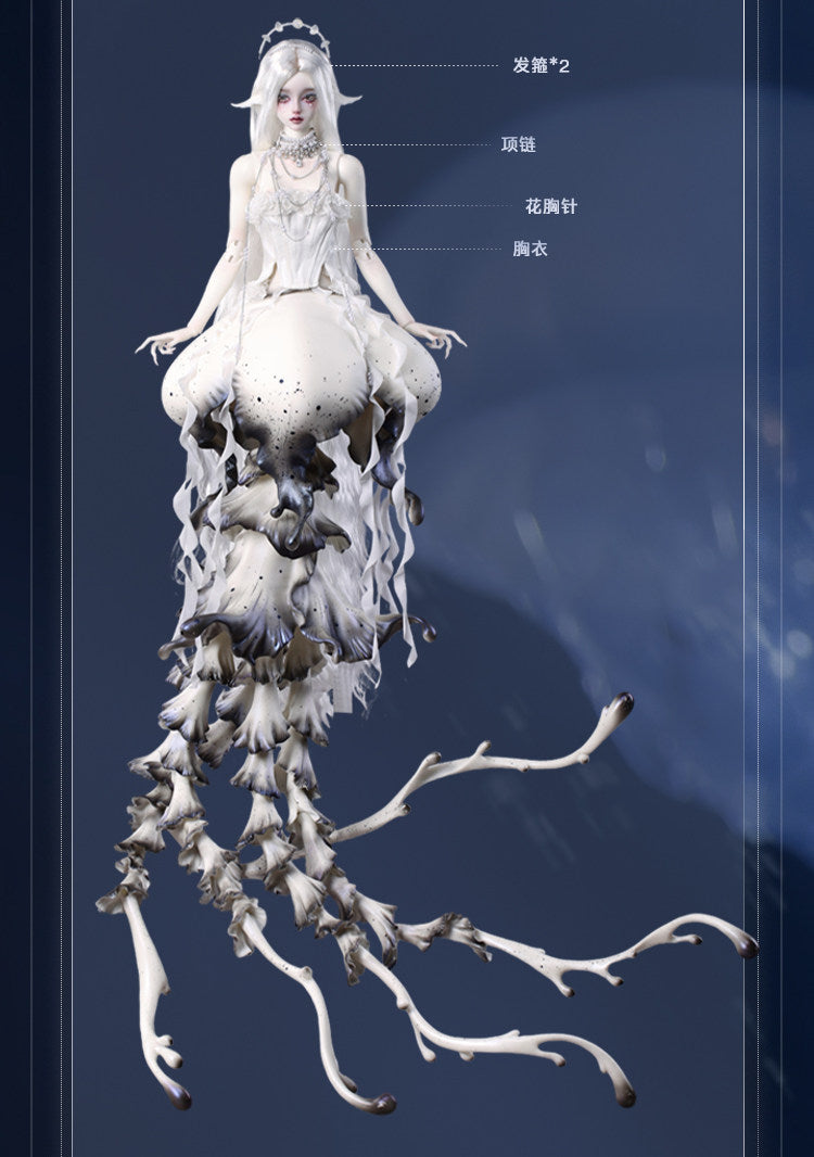 DollZone 1/4 BJD Jellyfish nude doll full set YueXi