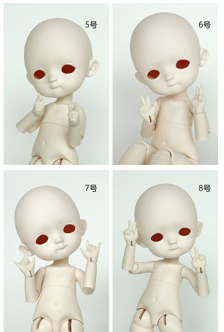 Box small 1/6 bjd resin body---Mini Hetao body