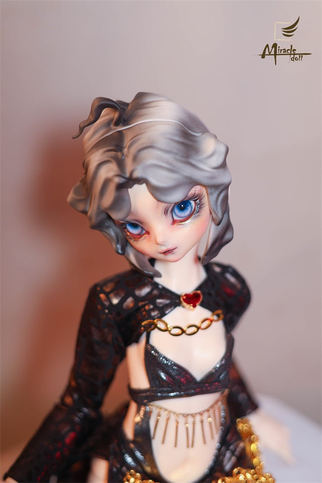 MiracleDoll 1/4 Leopard Woman BJD head Ling