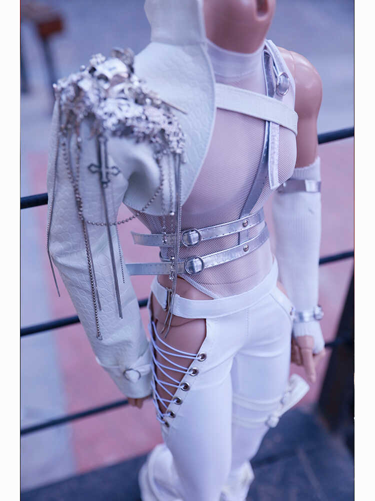 Q&C 1/4 70cm 75cm Leather set BJD outfits