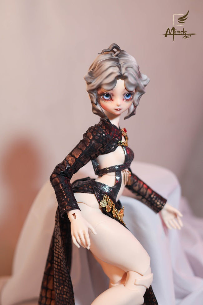 MiracleDoll 1/4 Leopard Woman BJD head Ling