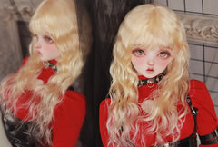 DongYu 1/3 1/4 1/6 Angora Mohair long wig gold
