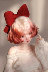 DongYu 1/3 1/4 1/6 Angora Mohair short wig Gradient colors