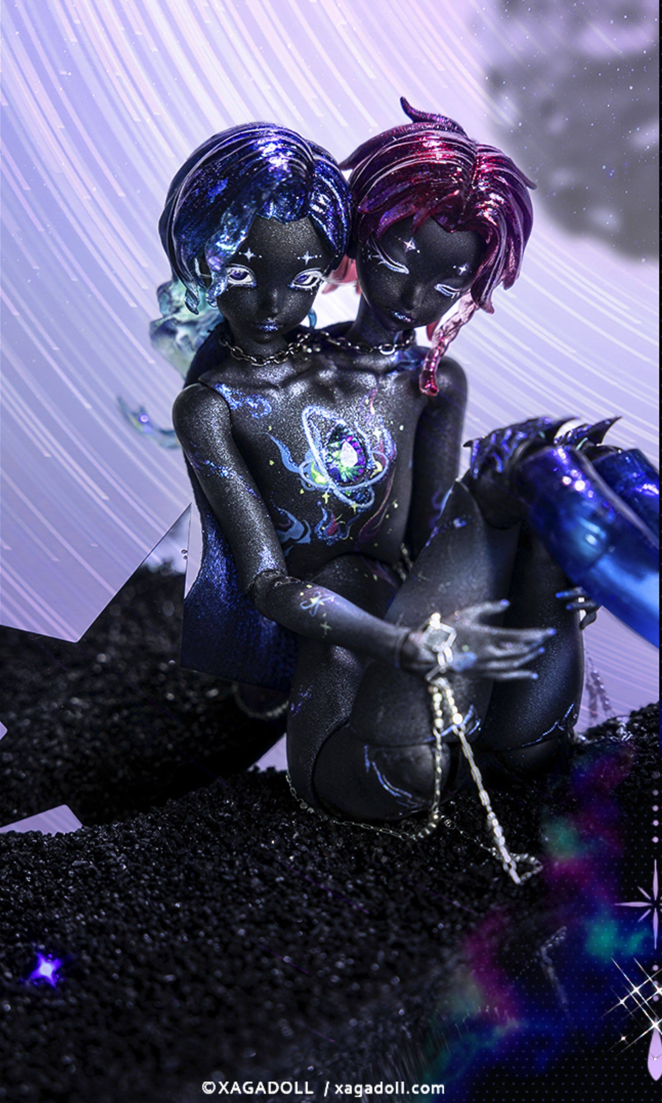 XAGADOLL 1/6 full set Sadia & Luxon Conjoined body with liquid legs