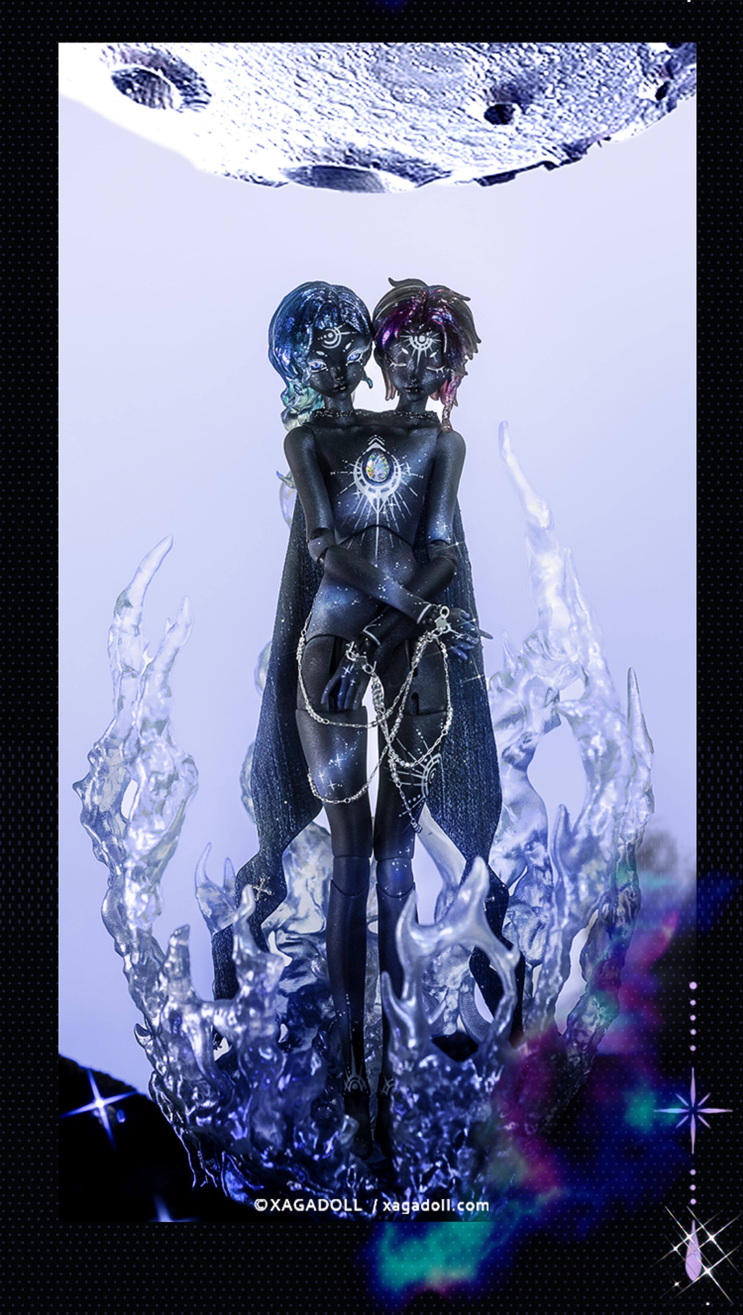 XAGADOLL 1/6 full set Sadia & Luxon Conjoined body with liquid legs