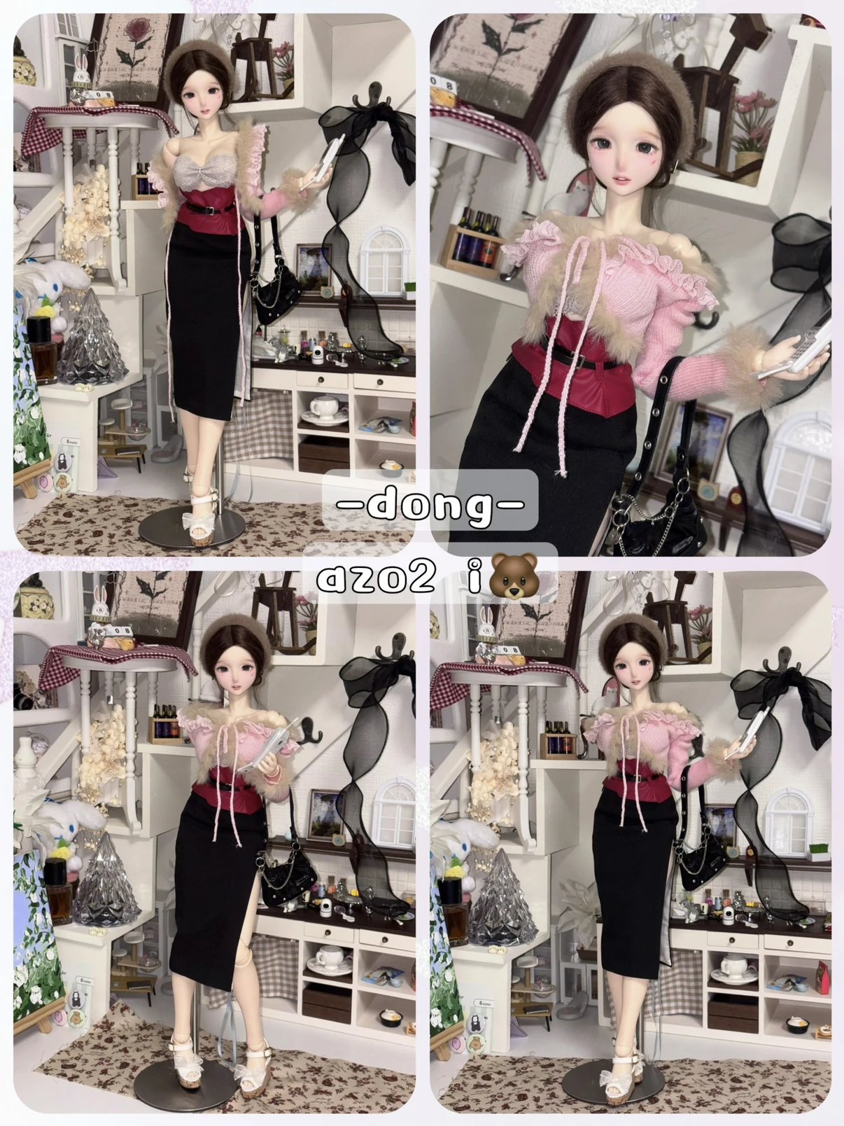 MorningFrost 1/4 AP size Bodycon skirt set BJD clothing
