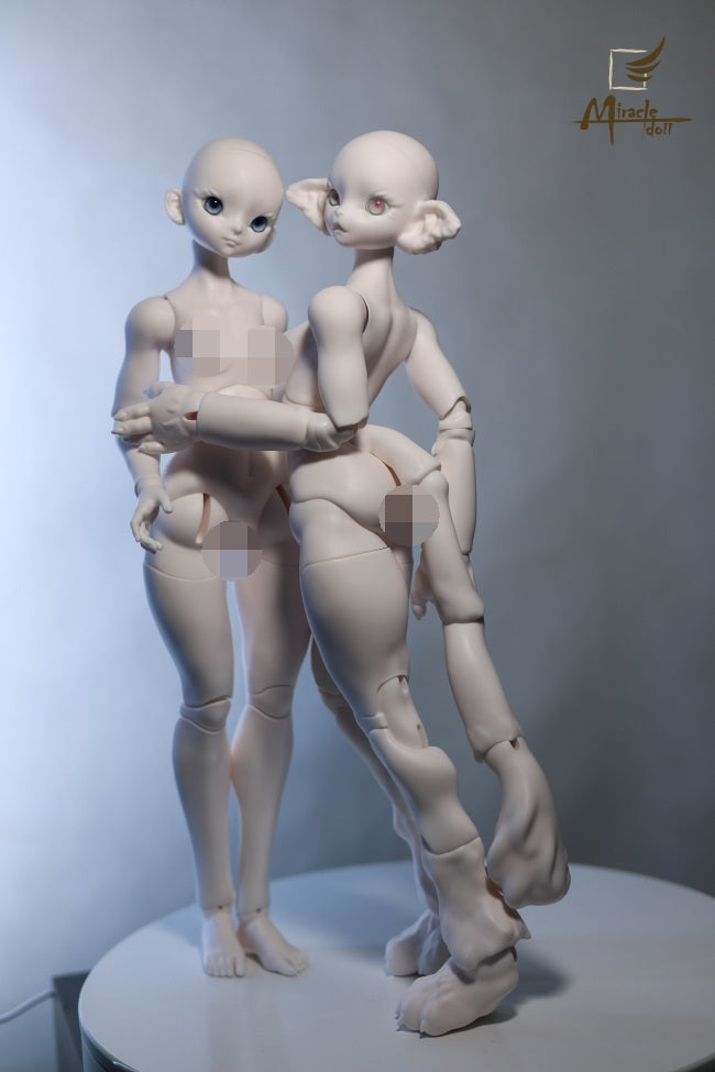 MiracleDoll 1/4 Leopard Woman BJD head Ling