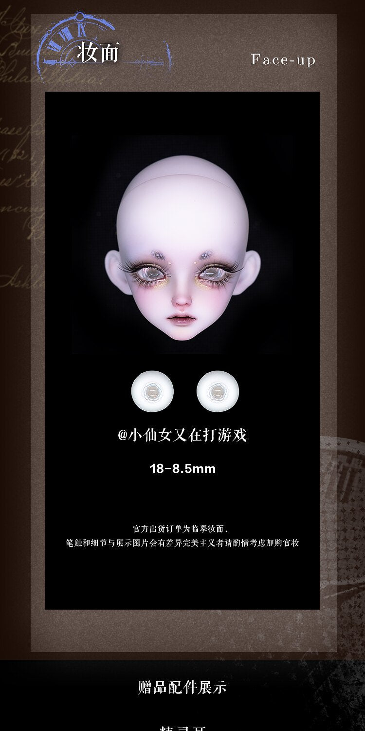 XAGADOLL 1/4 nude doll full set Clochette with oupo body